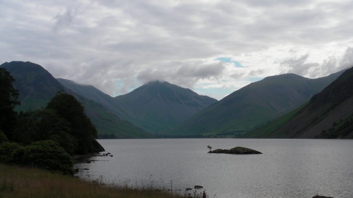 Heading for Wasdale Head and the cheeky patch of blue over Borrowdale