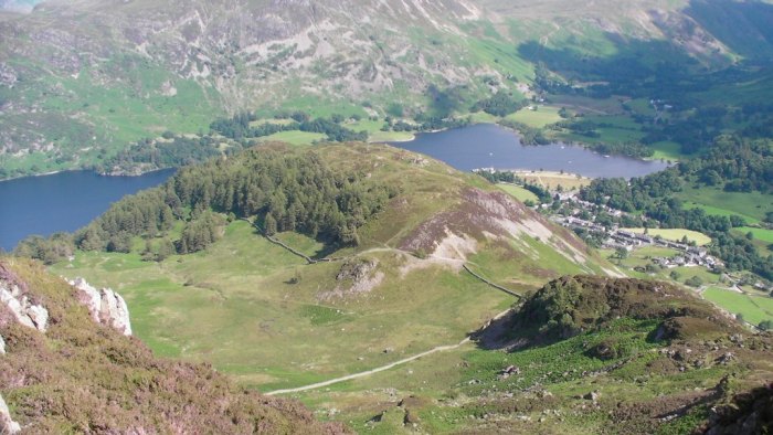 Looking down on Glenridding Dodd