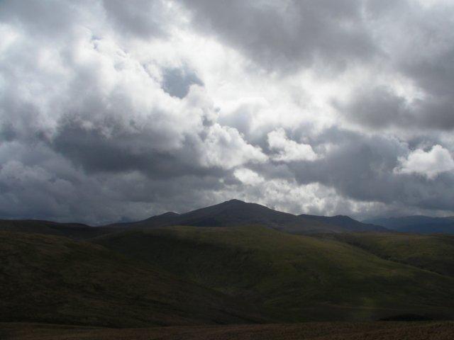 Skiddaw from Brae Fell as the weather closes in