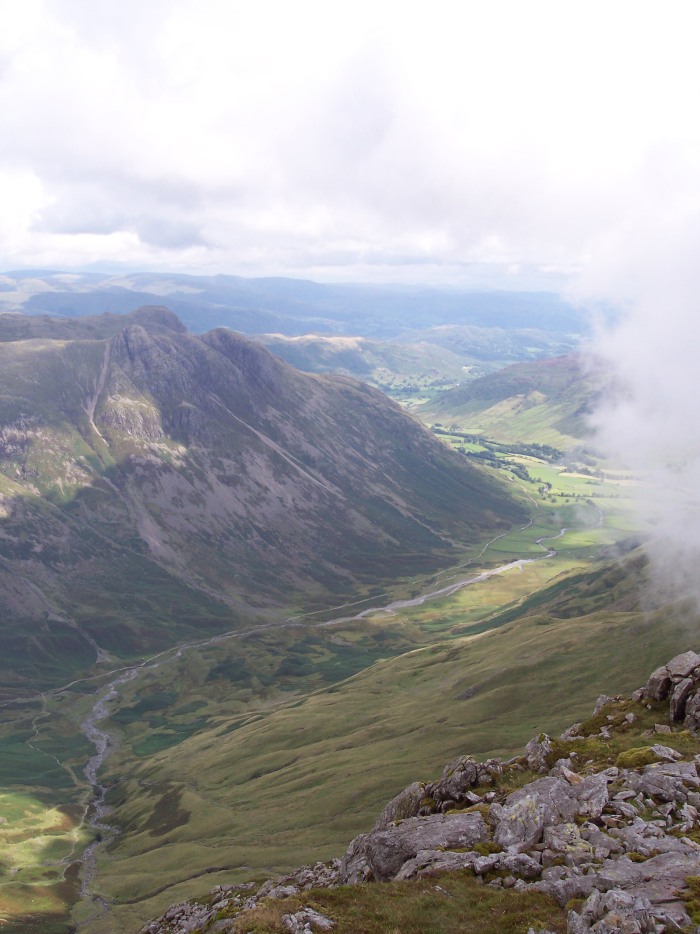 View of Langdale from Bowfell/Esk Pike