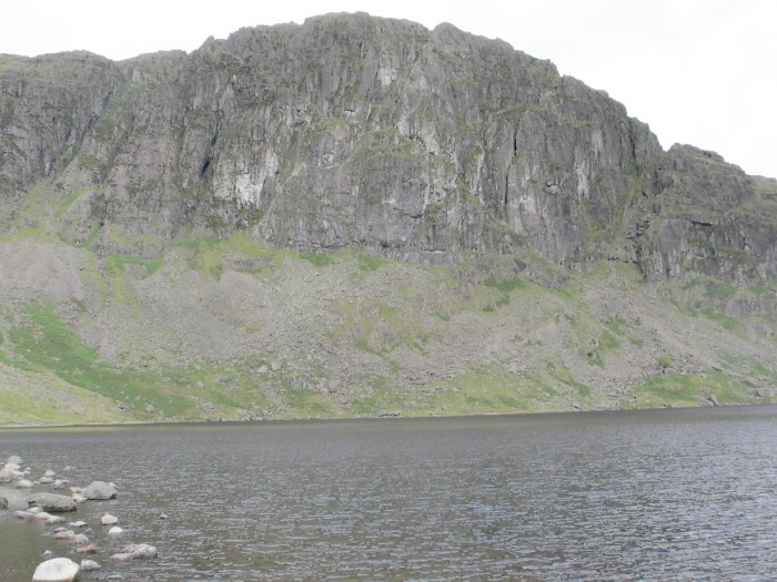 Pavey Ark rising above Stickle Tarn