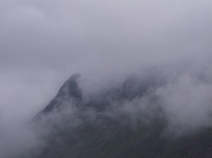 Shrouded in mist from Langdale