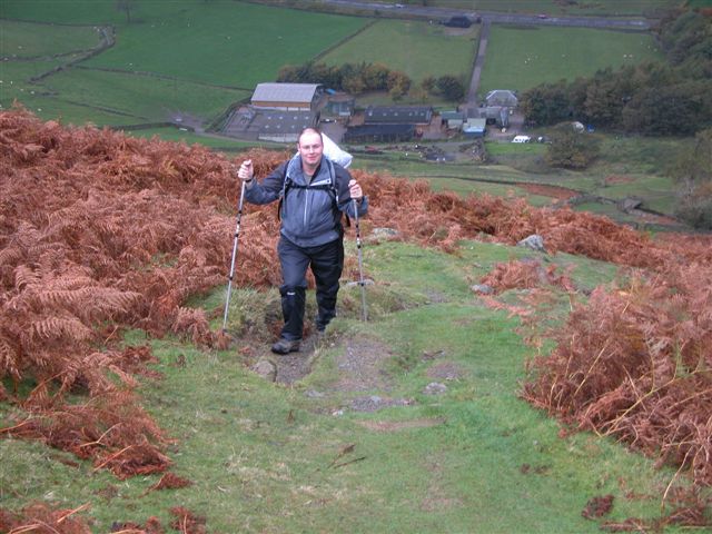 Climbing up from Legburthwaite