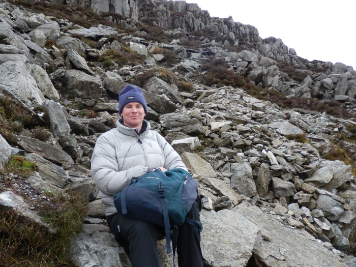 Andy on Tryfan