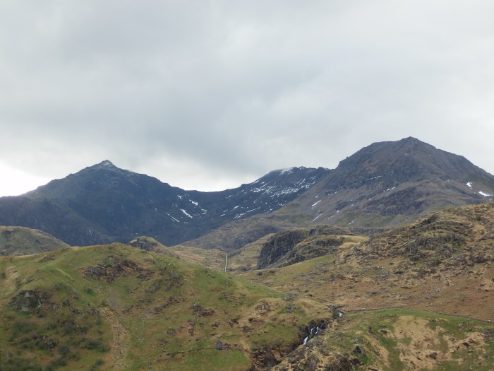 Snowdon from the viewpoint on the A498