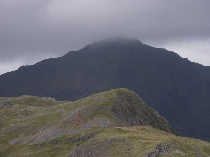 Gloomy weather over Snowdon