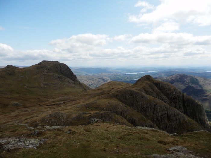 The other Langdale Pikes from Pike of Stickle
