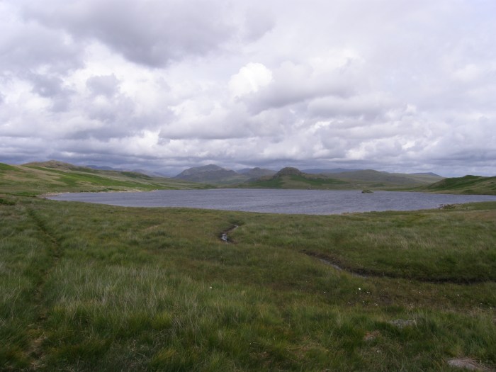 Devoke Water, looking towards Harter Fell