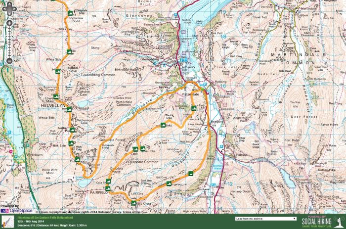 First part of the route for this trip