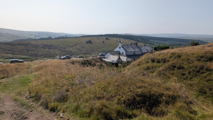 Approaching the Warren House Inn